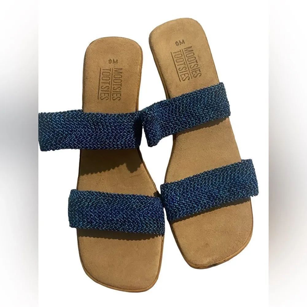 Mootsies Tootsies size 9M slide in stretchy sandals new never worn great shoes